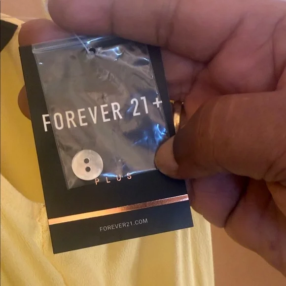 Forever 21 Plus Light Yellow Sleeveless Sun Dress - Picture 6 of 6